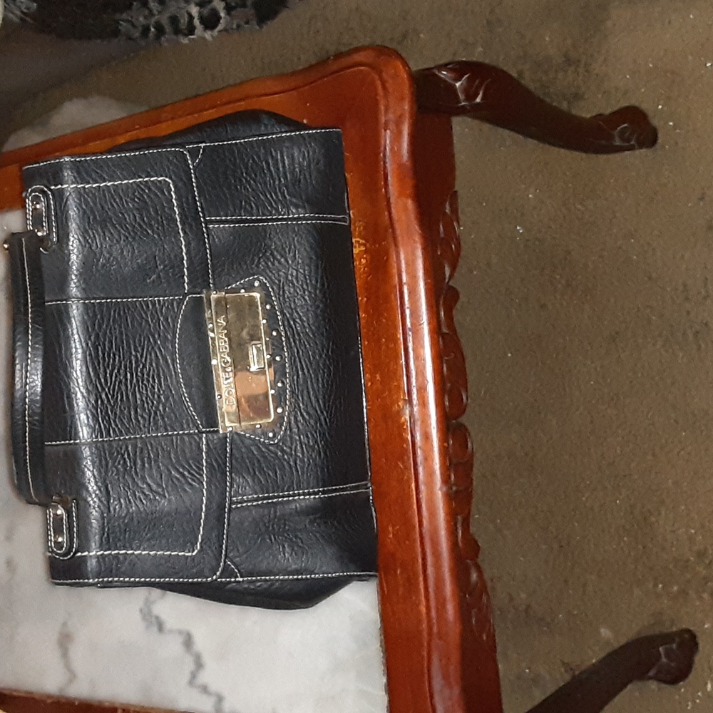 Dolce and Gabbana pebble leather top handle bag - Picture 1 of 7